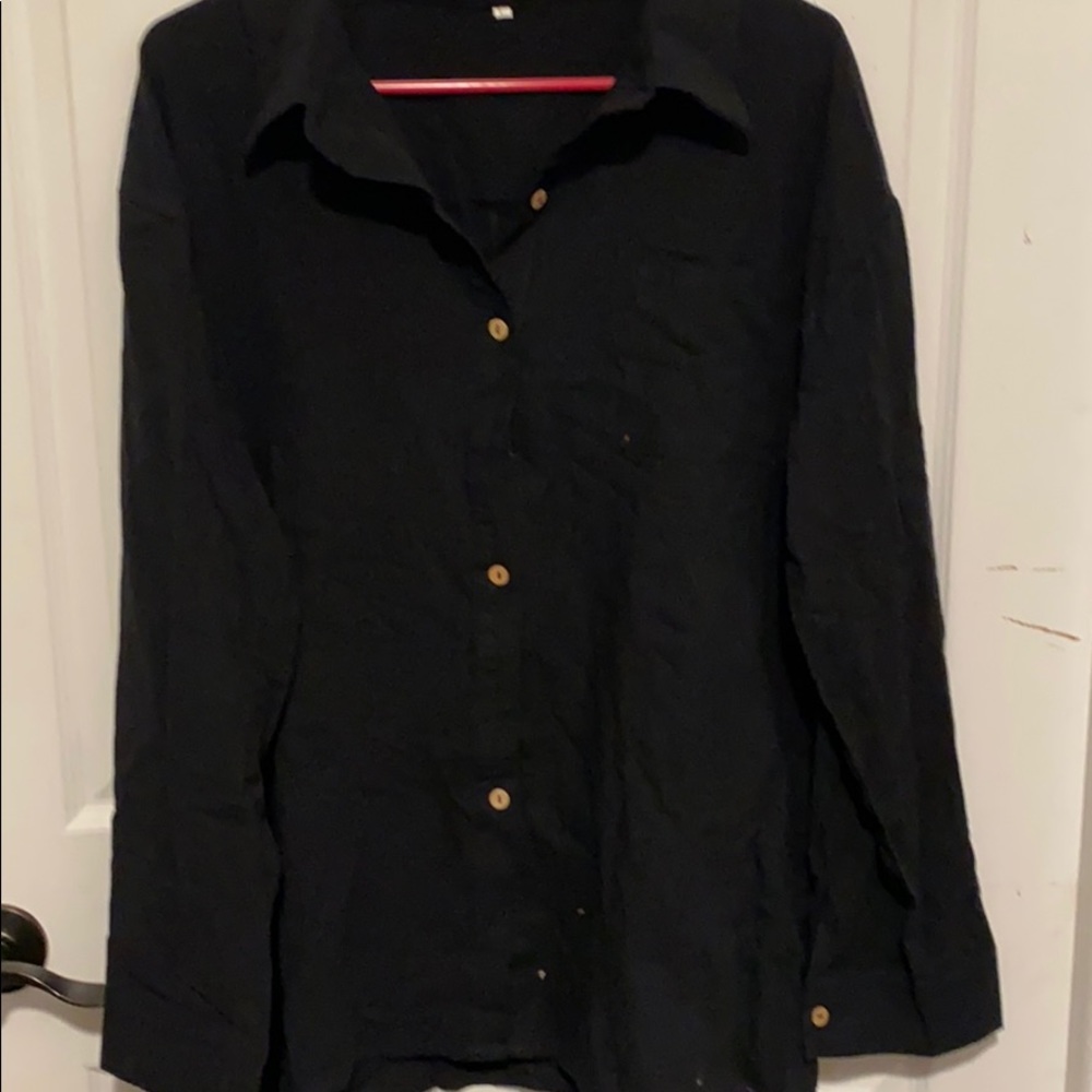 Black Button down - Picture 3 of 3